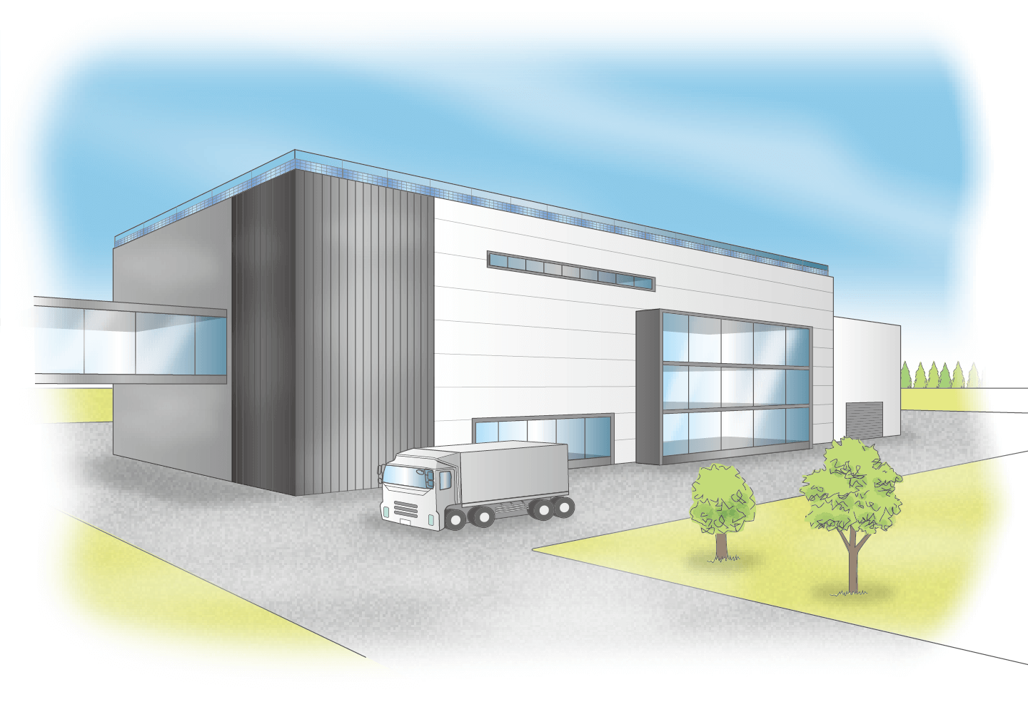 青空工場外観。の写真素材・画像素材 Image 20118918