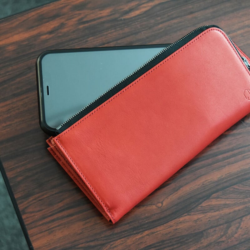 コンパクト財布 二つ折り ほぼスマホサイズ カード収納たっぷり