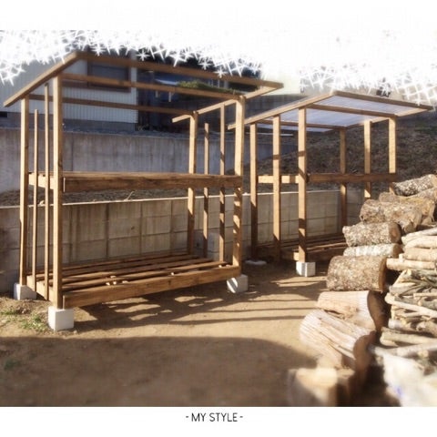 オリジナル薪棚作成！愛媛県四国中央市K様邸