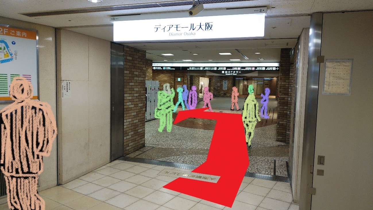 阪急・大阪梅田駅から、谷町線・東梅田駅への行き方（乗り換え案内） - 水都大阪 ホッとな