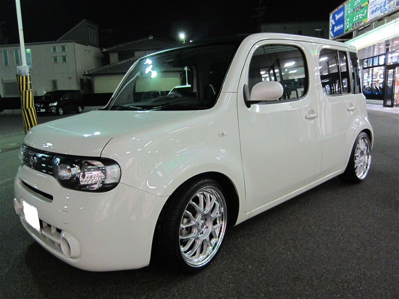 Z12 キューブ カスタム計画ー③ リフトアップ八王子の自動車板金、塗装ならProfessor Auto Service