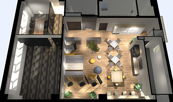 オフィスレイアウトはパースを用いたご提案も。 - 東京オフィス内装工事.com