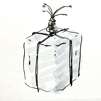 茶庭や露地の関守石 止め石 の製作山崎造園 兵庫県宍粟市山崎町高所583-1