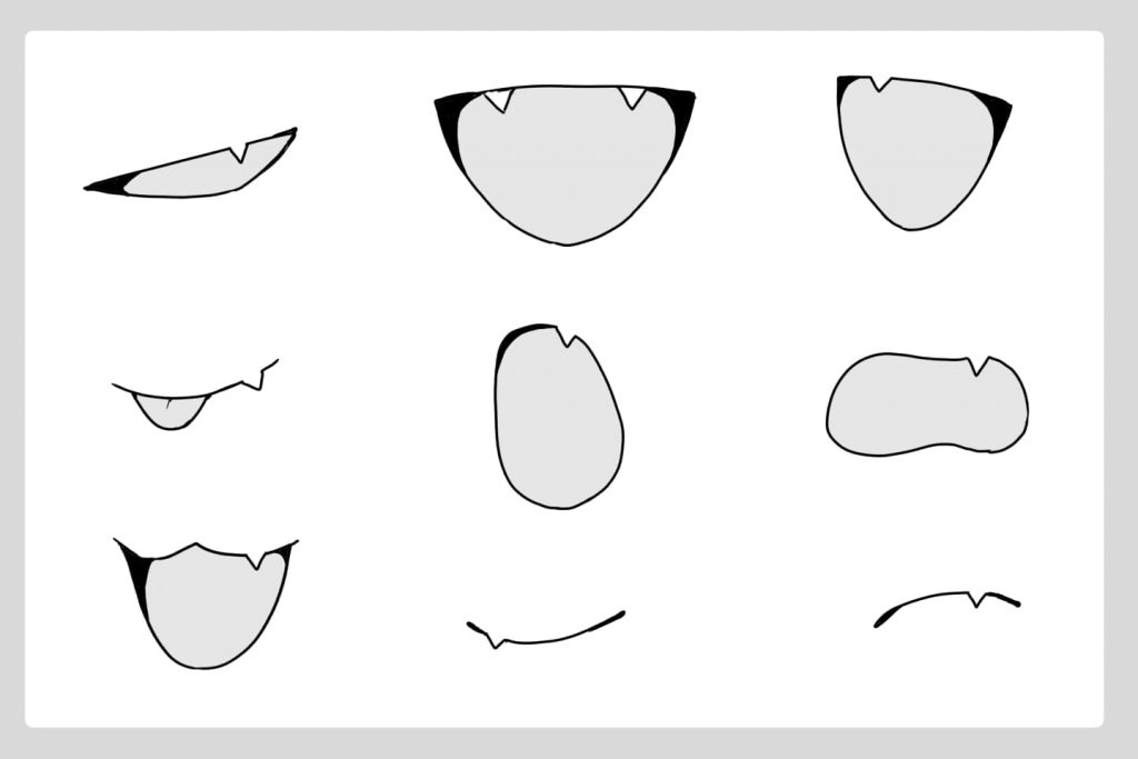 肉食獣の口の描き方いちあっぷ