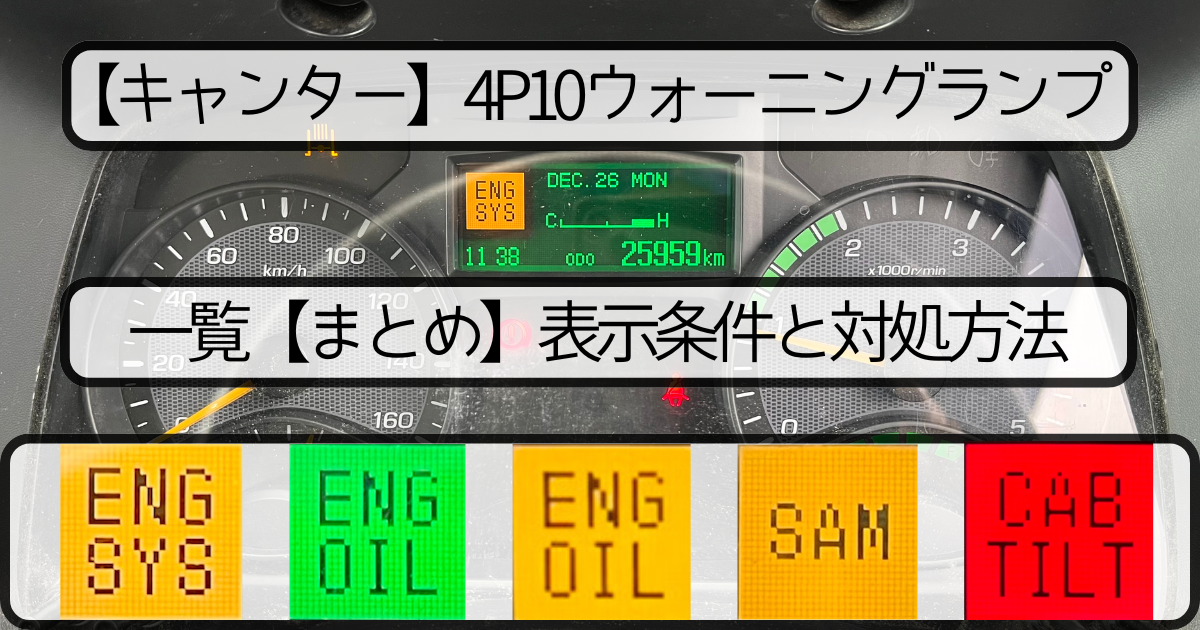 三菱ふそう キャンター エンジン警告灯が点灯！パワーが低下してスピードが出ない故障！門真の整備士が修理！ 東伸自動車