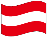 オーストリアの国旗地図に使えるフリー素材