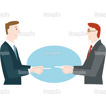 名刺交換のアイコンフリーのアイコンイラスト素材 icon-pit