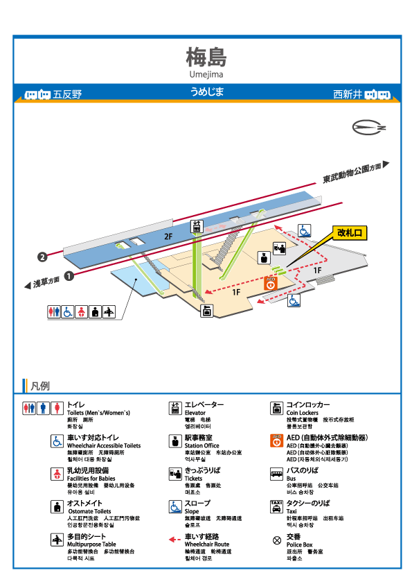 東武伊勢崎線梅島駅／ホームメイト