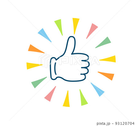 いいね マーク サイン：イラスト無料