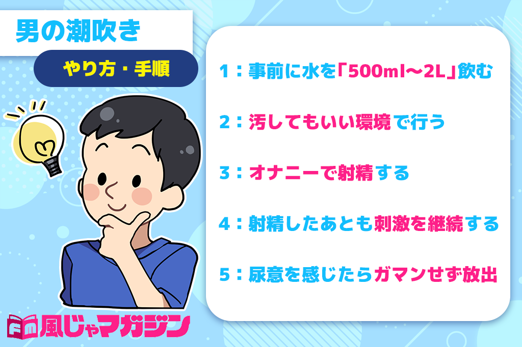 男の潮吹き」の真実 ～被験者が語る潮吹きのやり方～ -