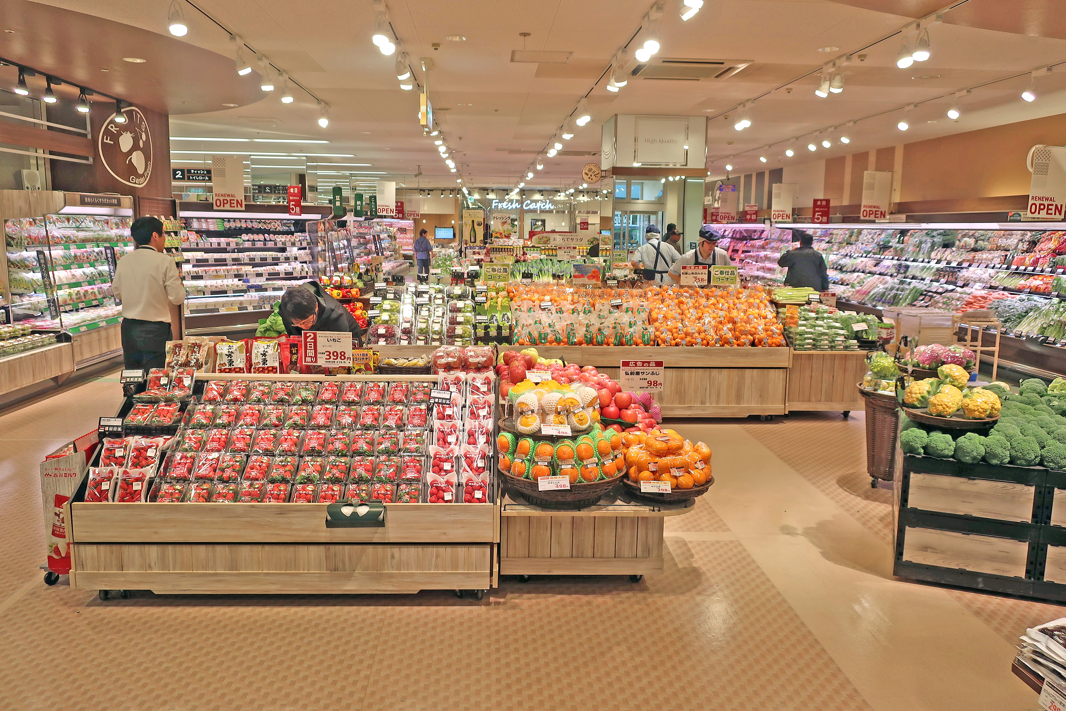 青果コーナー売り場レイアウトなら株式会社 メッサ