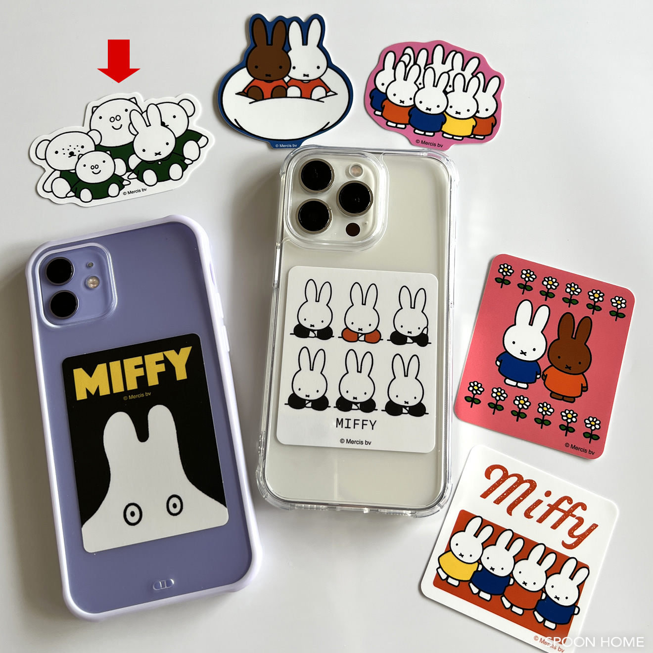 iface Reflection Frost強化ガラスクリアケースのステッカー見え方比較✨