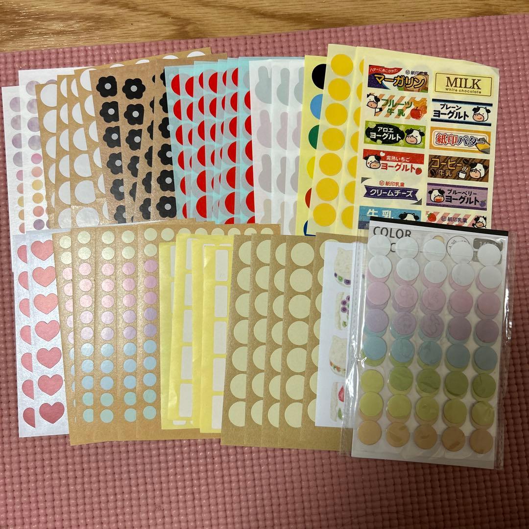 楽天市場 ポイントシール スウィーツコレクション 直径1.5cm 280片入100円ショップ 100円均一 100均一 100均: 100 円雑貨＆日用品卸-BABABA