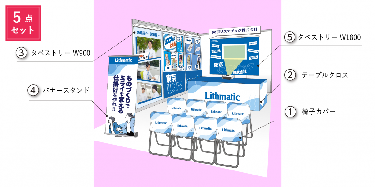 採用ブース用 デラックスプラン 送料込みE-BANNER