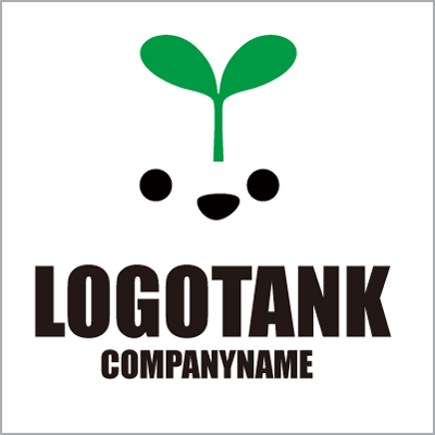 ロゴ作成デザインです。シンプルワークス仲良し双葉ちゃん双葉をイメージしたロゴマークです ロゴ作成デザイン実績5000件以上