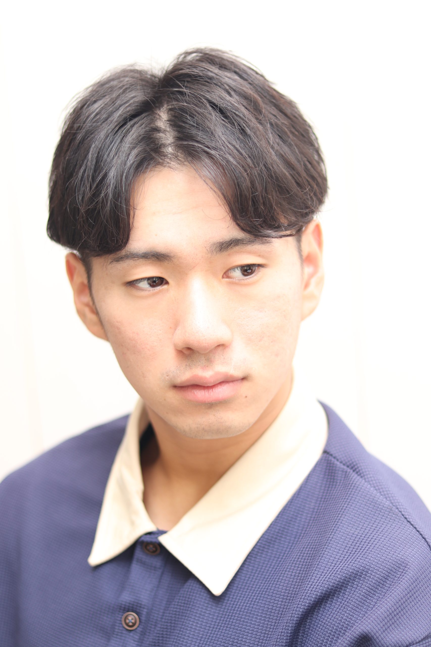 2025 シャドウパーマミディアムセンターパート LIPPS hair 渋谷 annexメンズヘア・髪型ランキングのMENS HAIRSTYLE