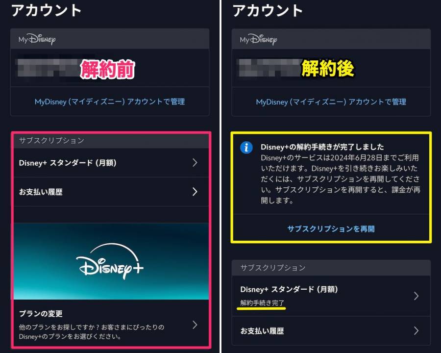 Disney+ ディズニープラス の解約方法や退会手順を徹底解説