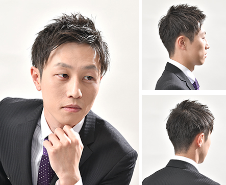 メンズビジネスショート ツーブロックRED☆HOT レッドホット 原宿 表参道 美容室 アンチエイジングサロン 水素トリートメントパーソナルカラー診断