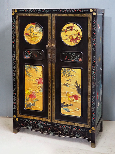 中国 香港家具 アンティークキャビネット