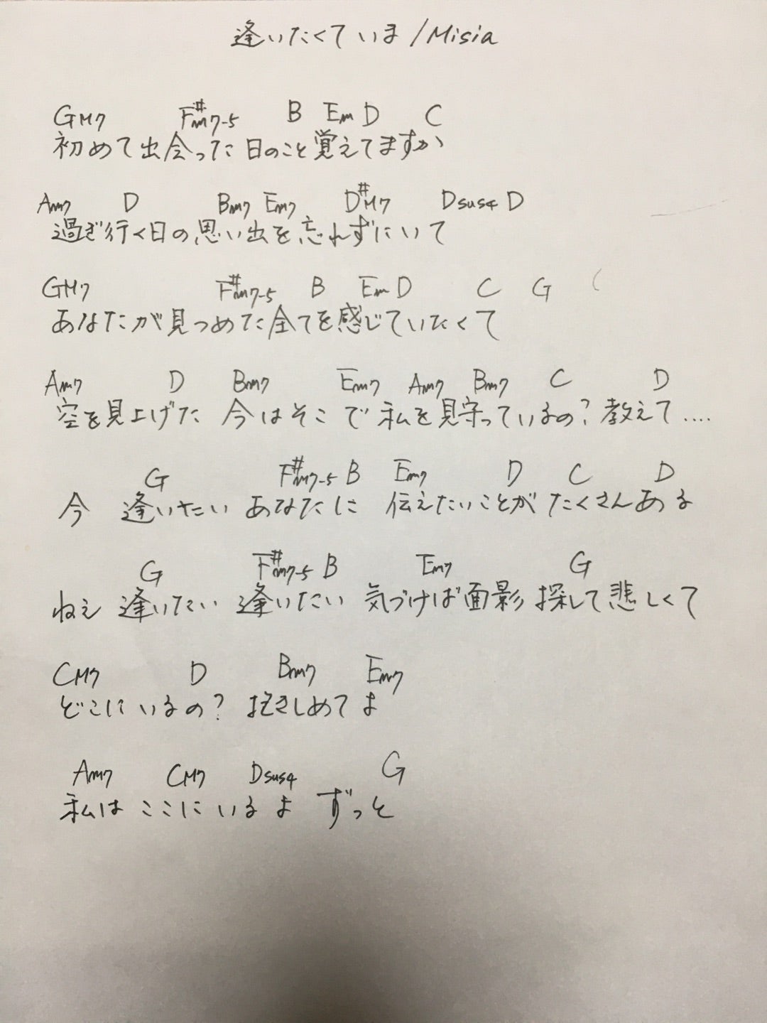 あなたに逢いたくて/松田聖子/コード入り歌詞ハモリ付ギター弾き語りＣＯＶＥＲ/Kazuoh