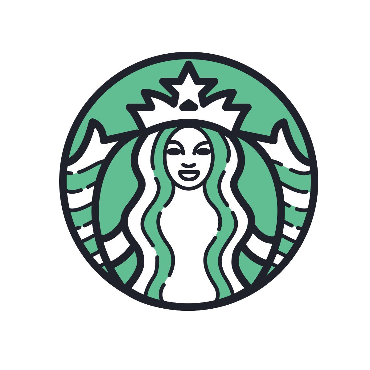 スターバックス旧ロゴ金属看板