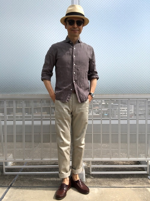 スエードローファー 大人のメンズ靴コーデ30代40代50代例ビジネス・オフィス・スマートカジュアル専門通販