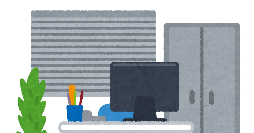 フリー素材 オフィス・事務所の背景イラスト