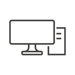 デスクトップPCのアイコンフリーのアイコンイラスト素材 icon-pit