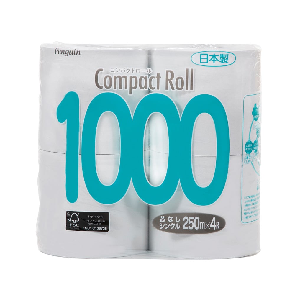 芯なしトイレットペーパー110m 12R×6袋 日用消耗品