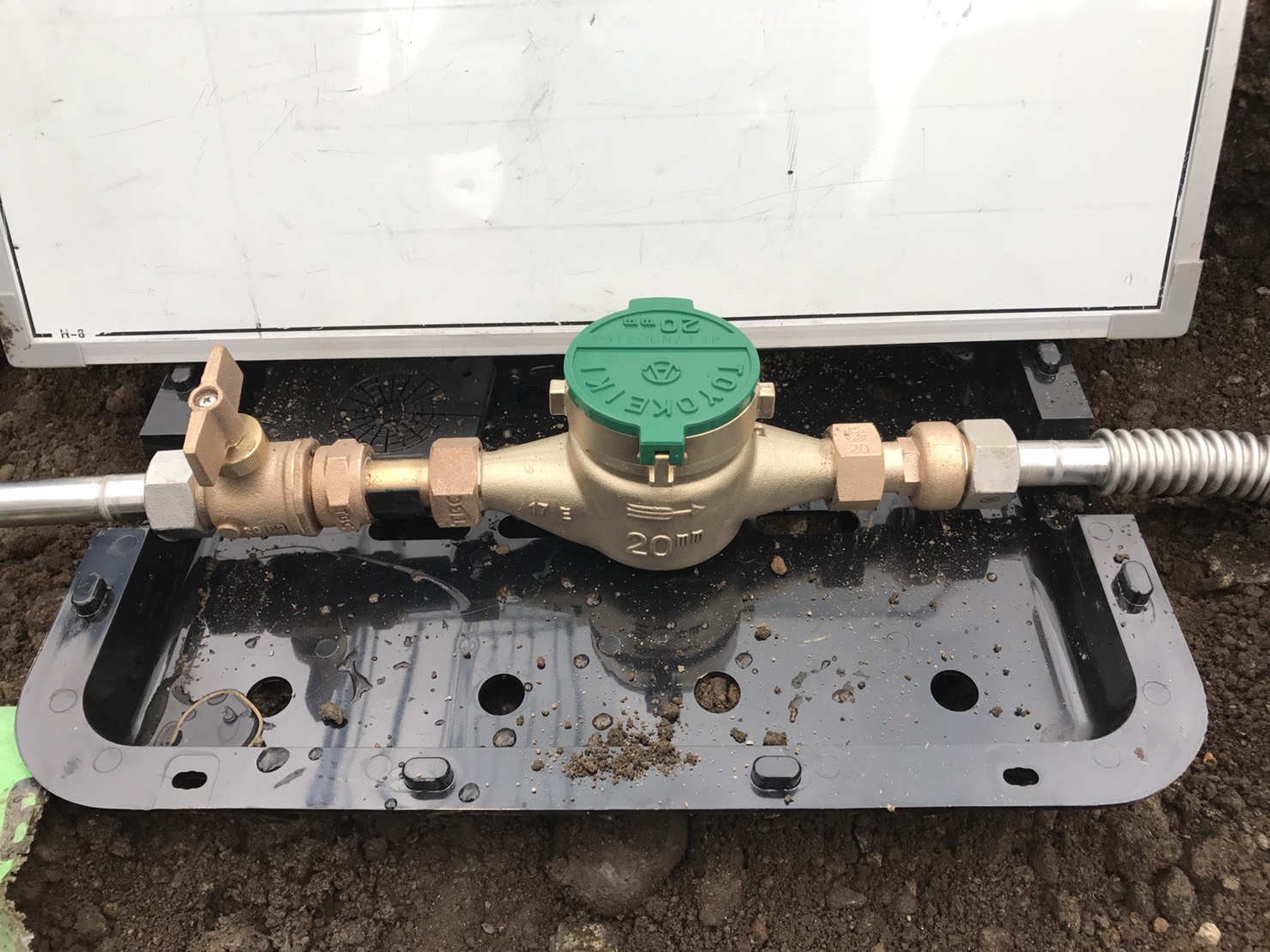 仮設水道の位置移動工事例ブログ名古屋のトイレ水道修理は創業70年指定水道工事店「名水工業所」