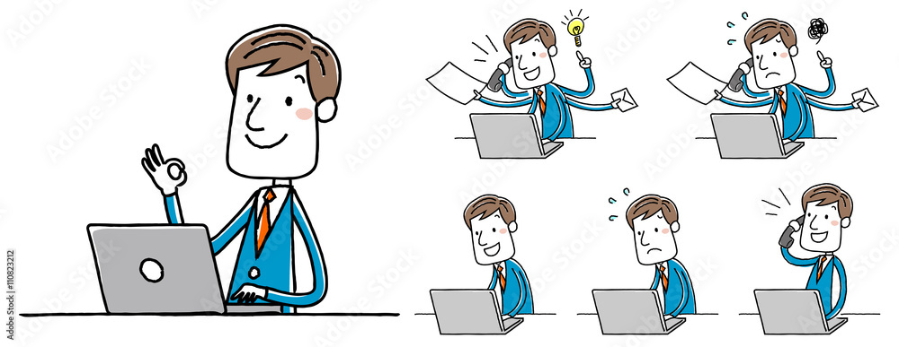 PCフリーのイラスト素材・ビジネス素材ランランド