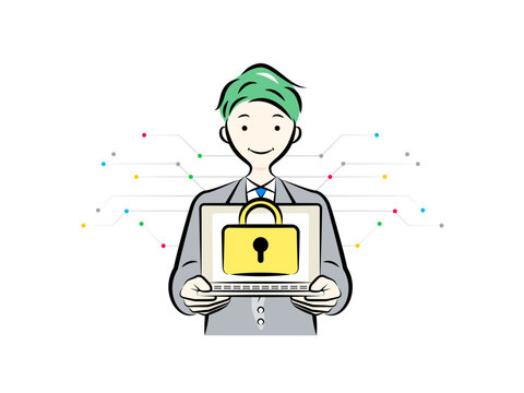 個人情報漏洩 イラスト素材6577385- フォトライブラリ