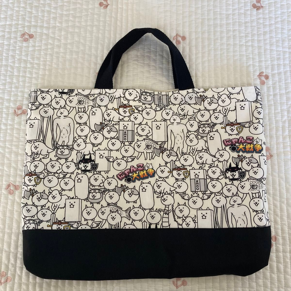 人気♪ レッスンバッグ くま リボン柄 キルティング 赤 女の子 ハンドメイド - メルカリ