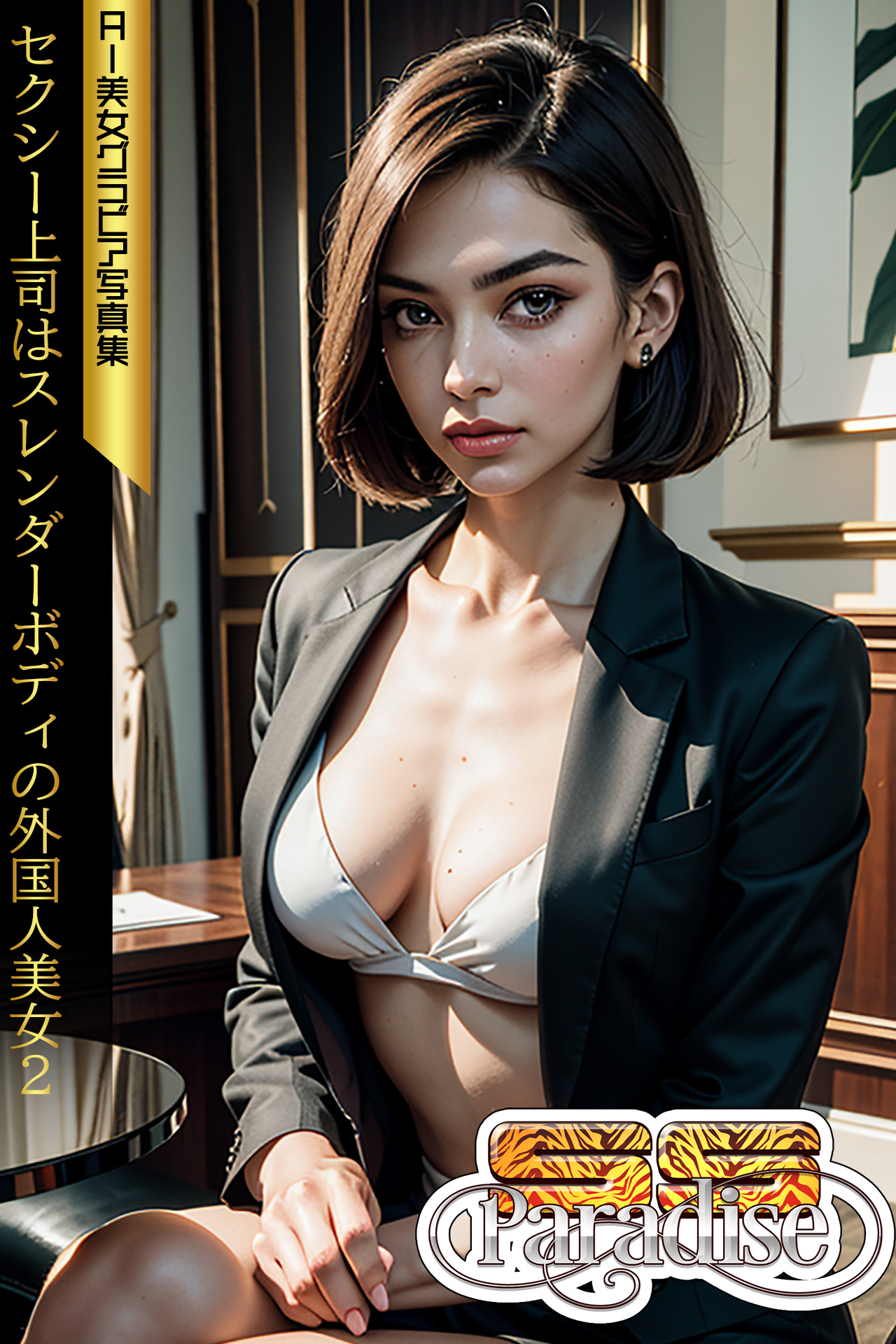 セクシーな外人女性のポスター〔ゴールド色アルミフレーム付〕 HRF-14535FR | LINEブランドカタログ