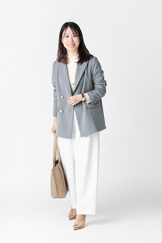 紺ジャケット×グレーニット×黒パンツのコーディネートセット 210 : MENZ-STYLE メンズスタイル - 通販 - Yahoo!ショッピング