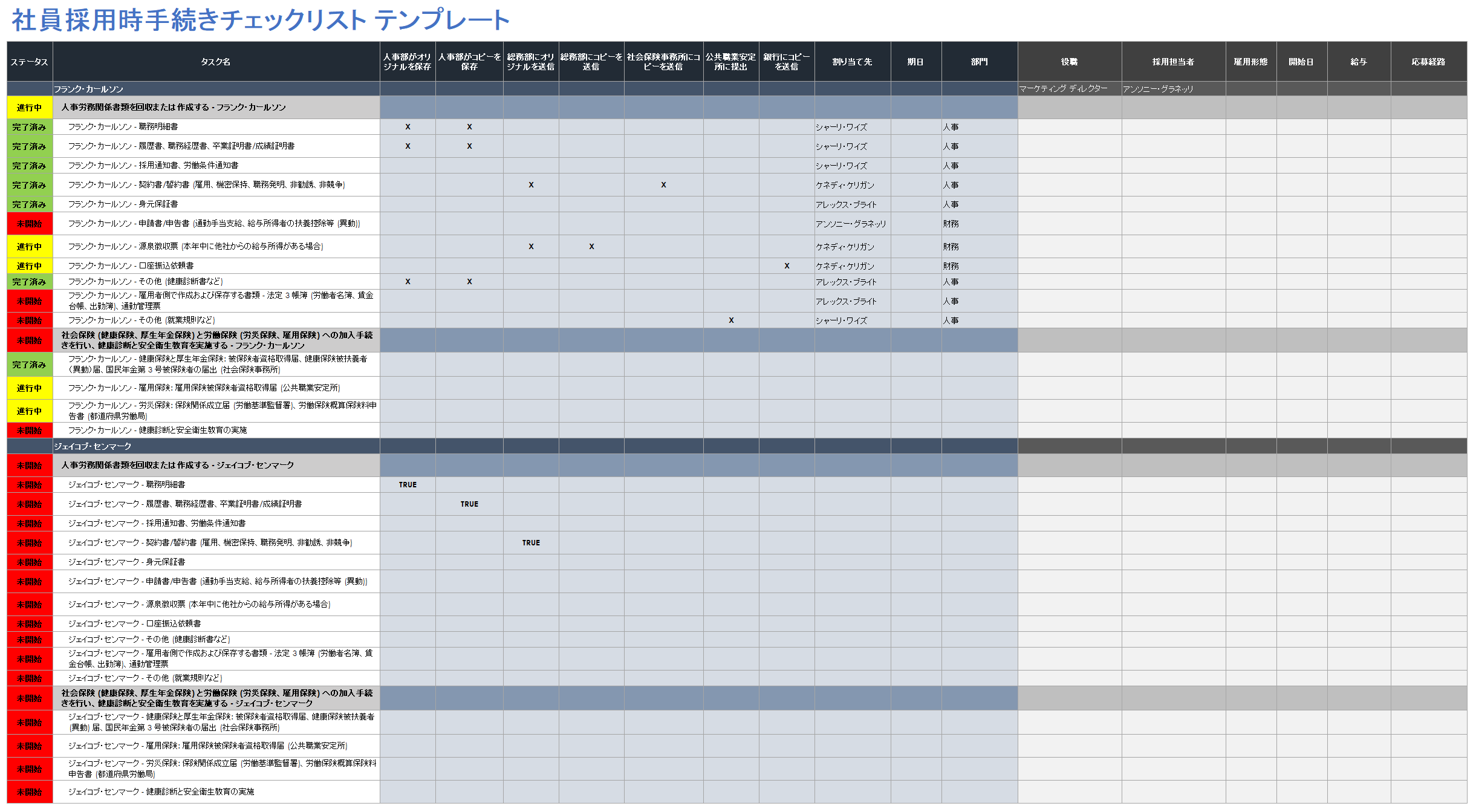 職員・社員紹介A4テンプレートとデザイン社内報・広報誌