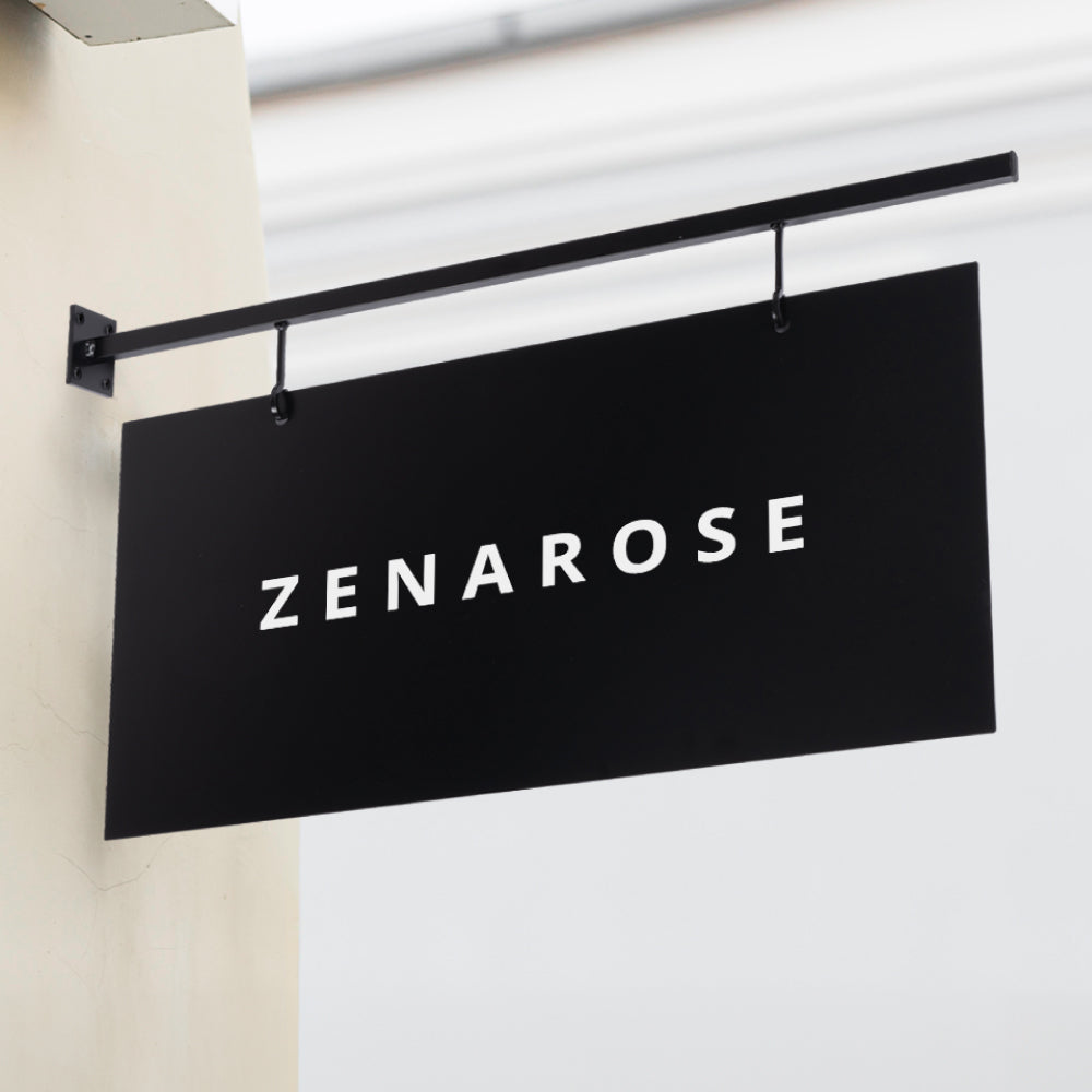 備品庫 室名突き出し黒色プレート 錆びないプレート 突き出しサイン 黒看板,壁面