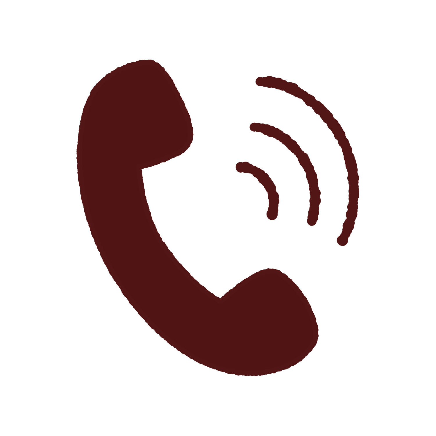 電話の受話器がモチーフのロゴマーク ロゴタンク 企業・店舗ロゴ・シンボルマーク格安作成販売