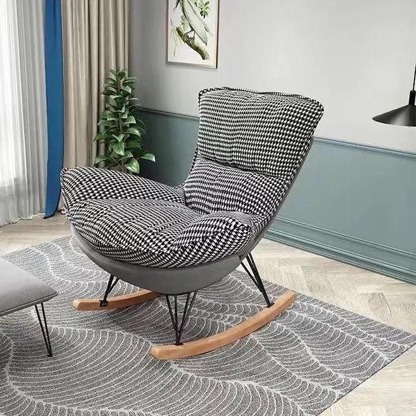 NychairX ニーチェアX ダークブラウン ブルー オットマン付き ロッキングチェア リクライニング ブランド