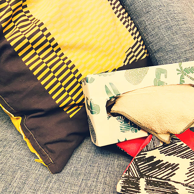 ストーリーズにアップした無限ティッシュ🕊 作り方はこんな感じです👍🏻 このボックスはセリアだったかな？ ティッシュ部分はダイソーにあったものです👌🏻歯ブラシ立ては重しの為に入れました😎✨ 重しになりそうだったら何でもいいと思います😊 . 普通にティッシュの空