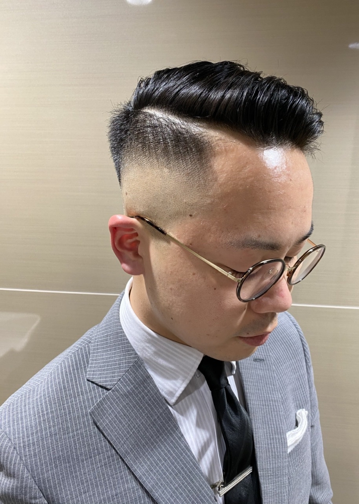 ビジネスマン×ツーブロックヘアカタログ高級理容室 床屋 ヒロ銀座ヘアーサロン