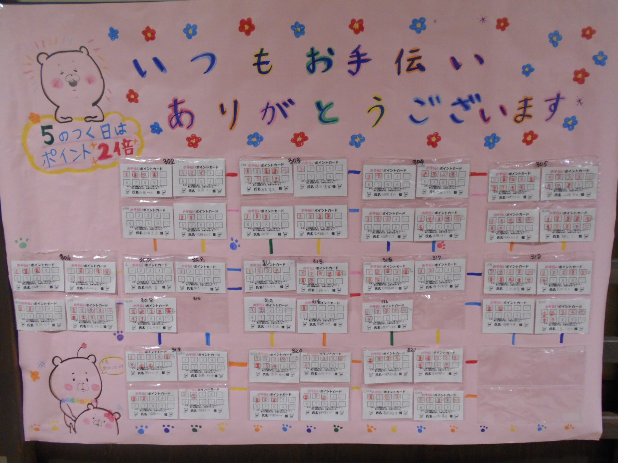 お手伝いはポイント制でやる気アップ