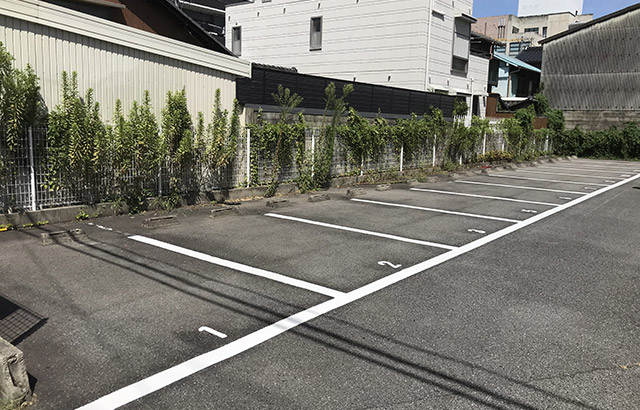 民間駐車場白線ライン工事 溶融式区画線株式会社フジサワ