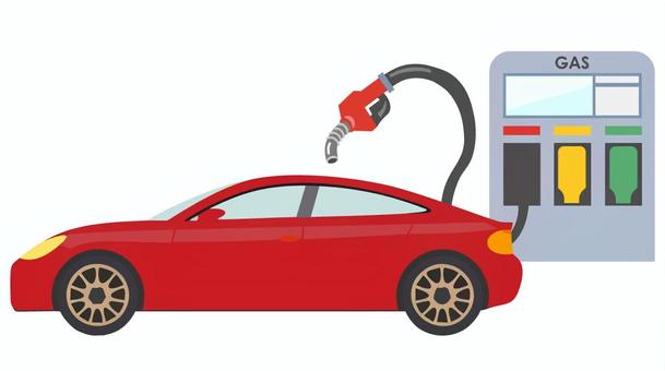 ガソリン スタンド。シンボルのガソリン スタンド。ガソリンや燃料。のイラスト素材・ベクター Image 45237216