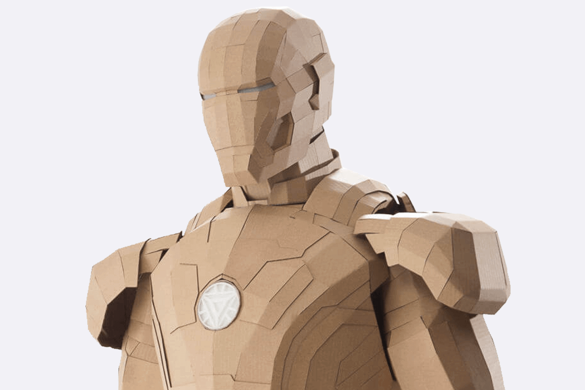 アイアンマン マーク III スーツ -ディープ ネイビー ブルー設計図 デジタル ポスターサイズ - 24X18