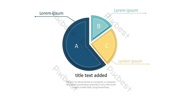 パワーポイント おしゃれ円グラフ配布します！ テンプレートぽんひろ.com