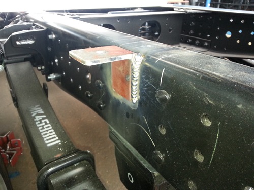 トラック荷台 鉄板溶接