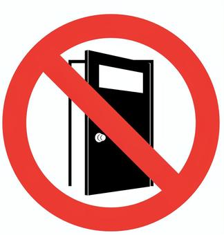 ドアを閉めてくださいの貼り紙フリー貼り紙のペラガミ.com