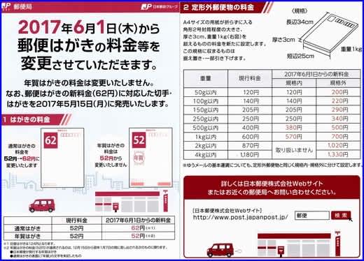 広告郵便料金早見表配布 2024年10月から郵便料金が値上げ！株式会社ディーエムエス