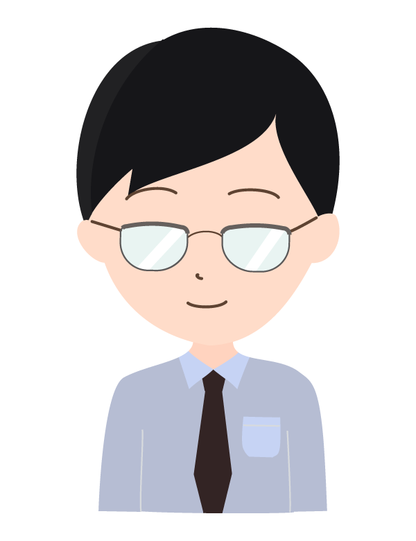 立ち姿の会社員 サラリーマン のイラスト無料のフリー素材 イラストエイト